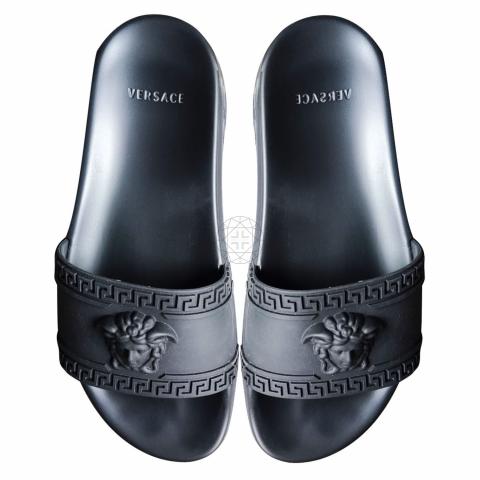 Sell Versace Palazzo Medusa Slide Sandals Black HuntStreet